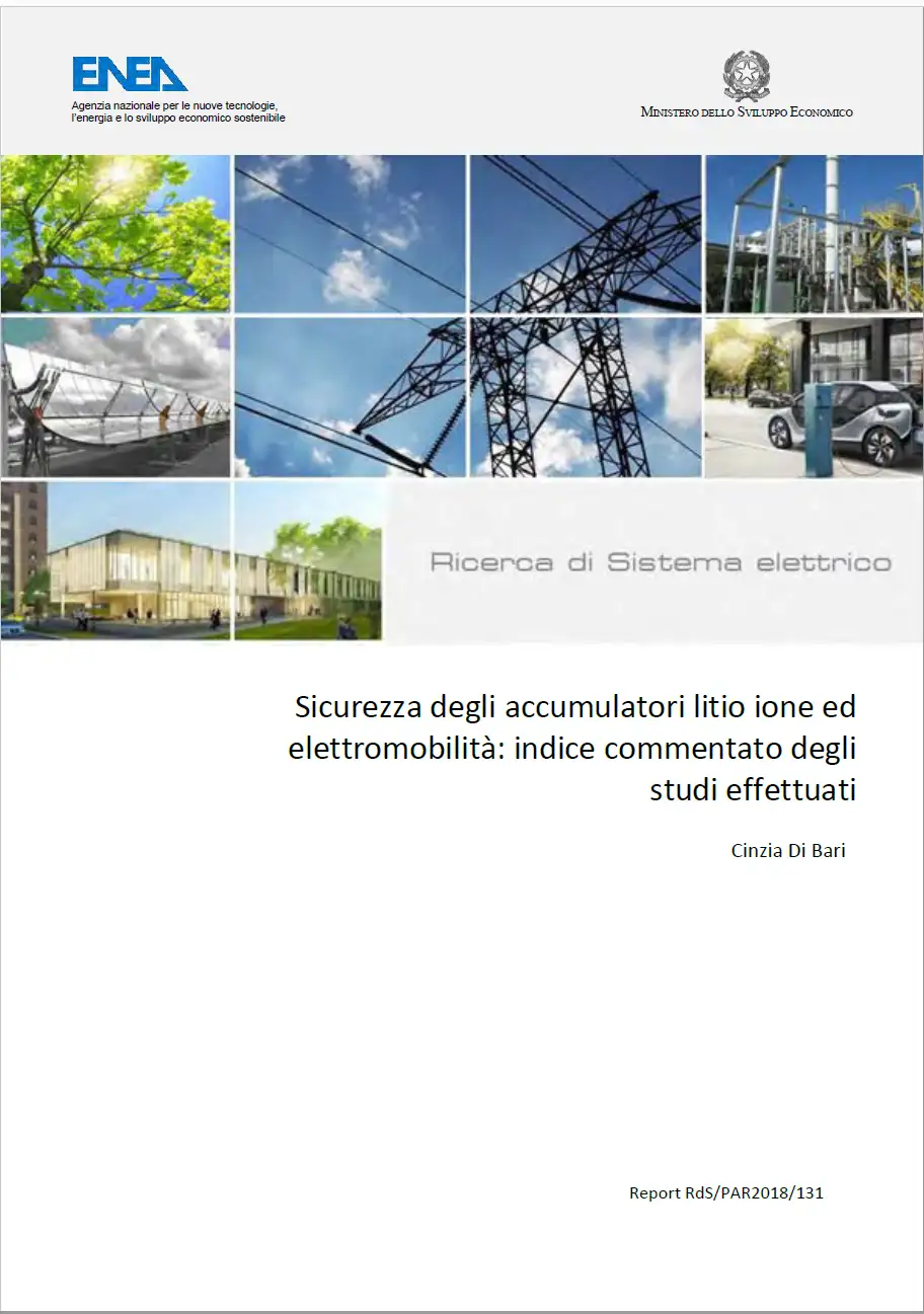 Sicurezza degli accumulatori litio ione ed elettromobilità 